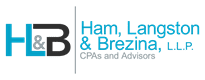 Ham, Langston, and Brezina Logo