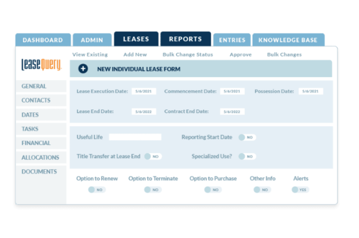 Cloud-Based and Searchable Lease Database